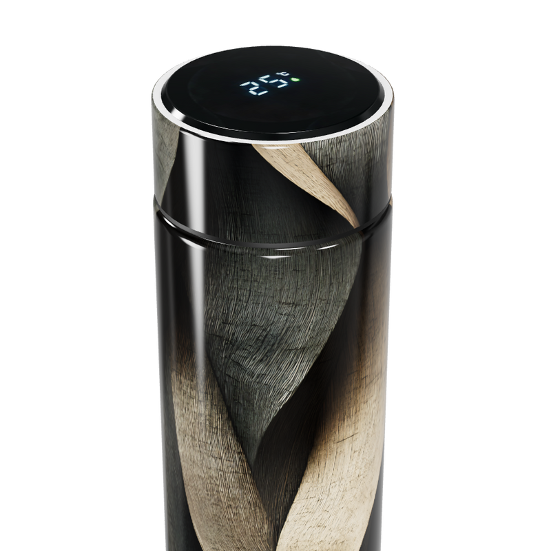 Garrafa Térmica Touch - Design Espiral Decorado