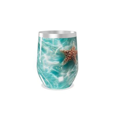 Copo Térmico Slim - Estampa Marinha Azul