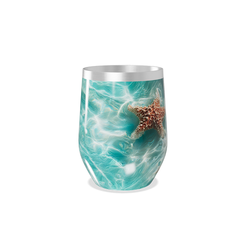 Copo Térmico Slim - Estampa Marinha Azul