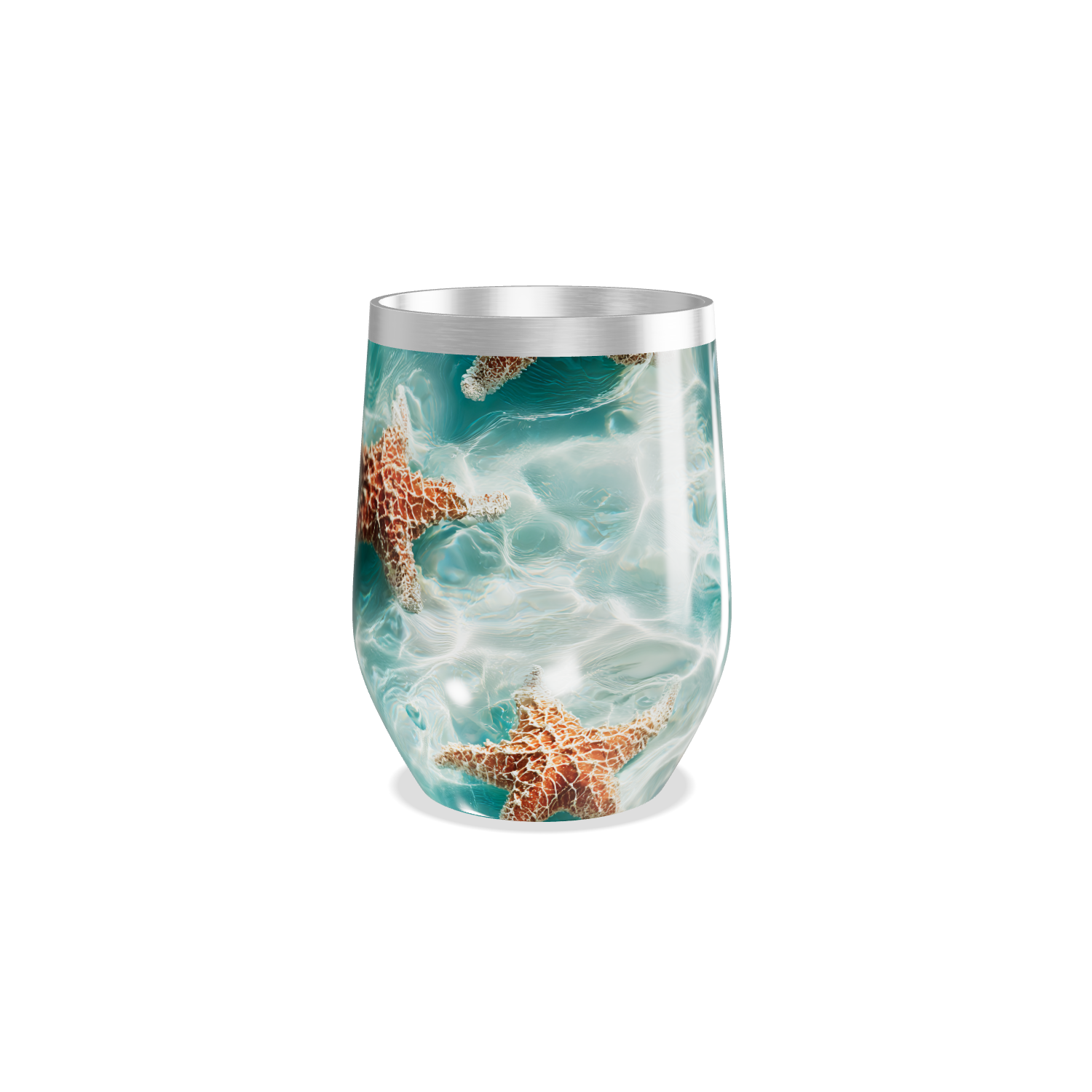 Copo Térmico Slim - Estampa Marinha Azul