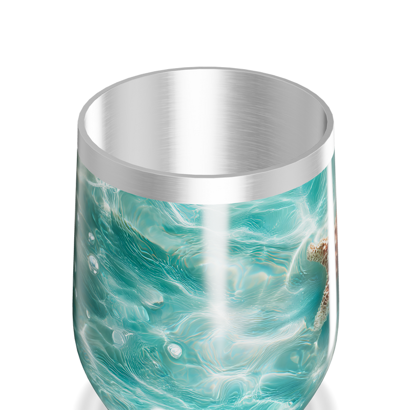 Copo Térmico Slim - Estampa Marinha Azul