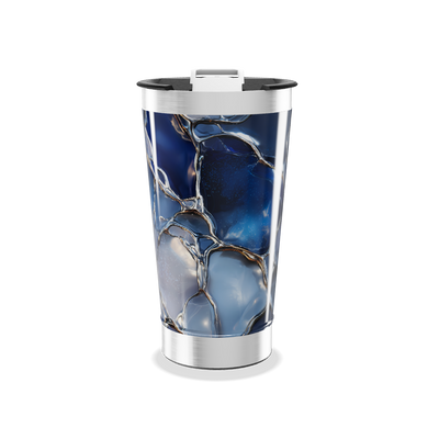 Copo Térmico - Azul Mármore Inox