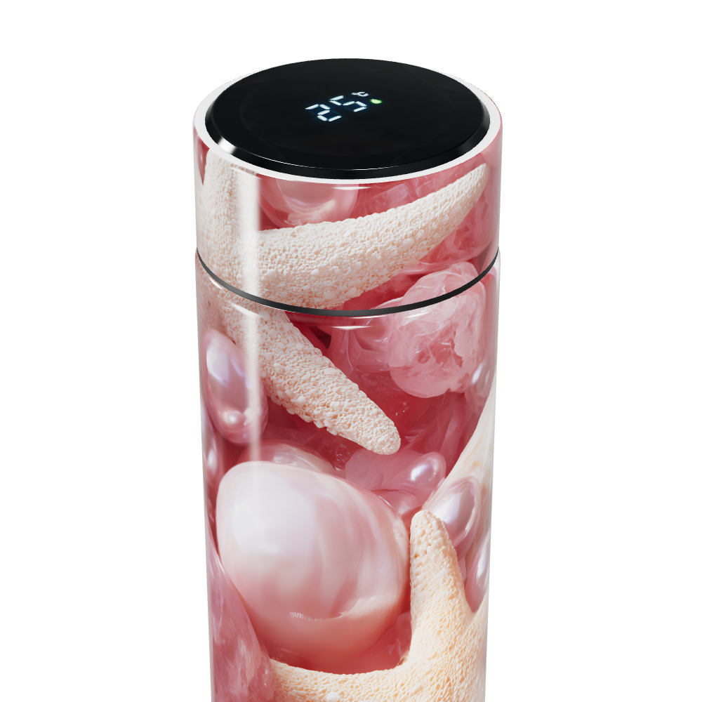 Garrafa Térmica Touch - Conchas Rosa