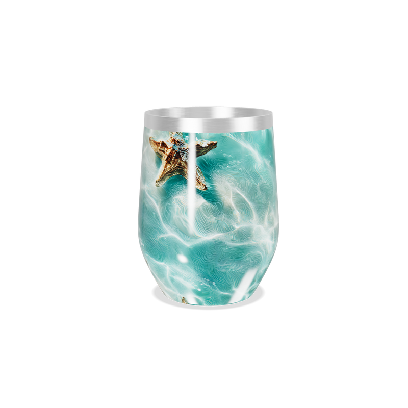 Copo Térmico Slim - Azul Marmorizado Inox