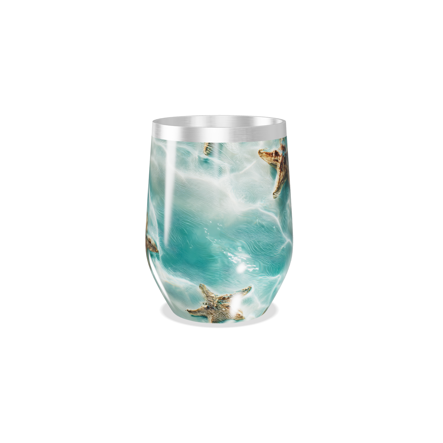 Copo Térmico Slim - Azul Marmorizado Inox