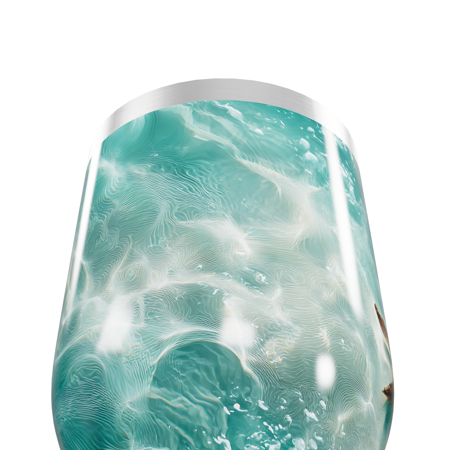 Copo Térmico Slim - Azul Marmorizado Inox