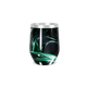Copo Térmico Slim - Preto com Detalhes Verdes