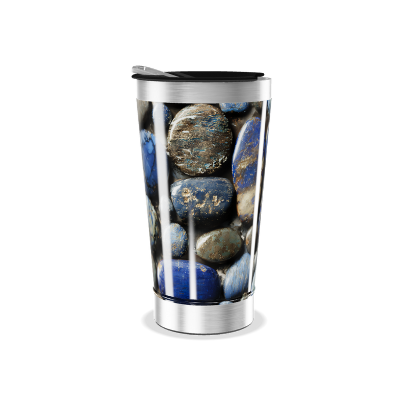 Copo Térmico - Estampa Pedras Azul