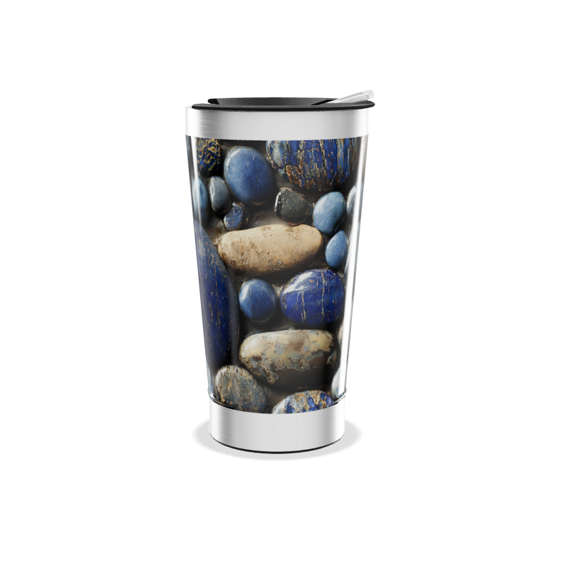 Copo Térmico - Estampa Pedras Azul