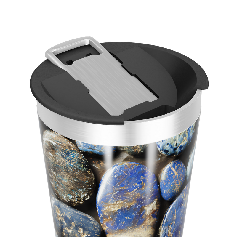 Copo Térmico - Estampa Pedras Azul