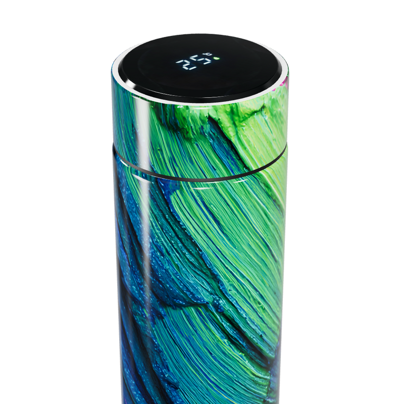 Garrafa Térmica Touch - Multicolorida Abstrata