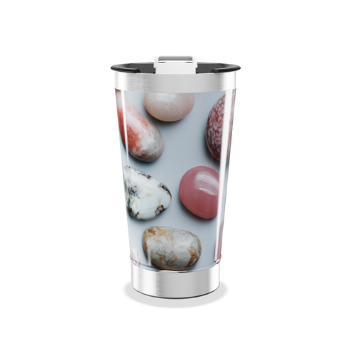 Copo Térmico - Estampa Pedras Coloridas