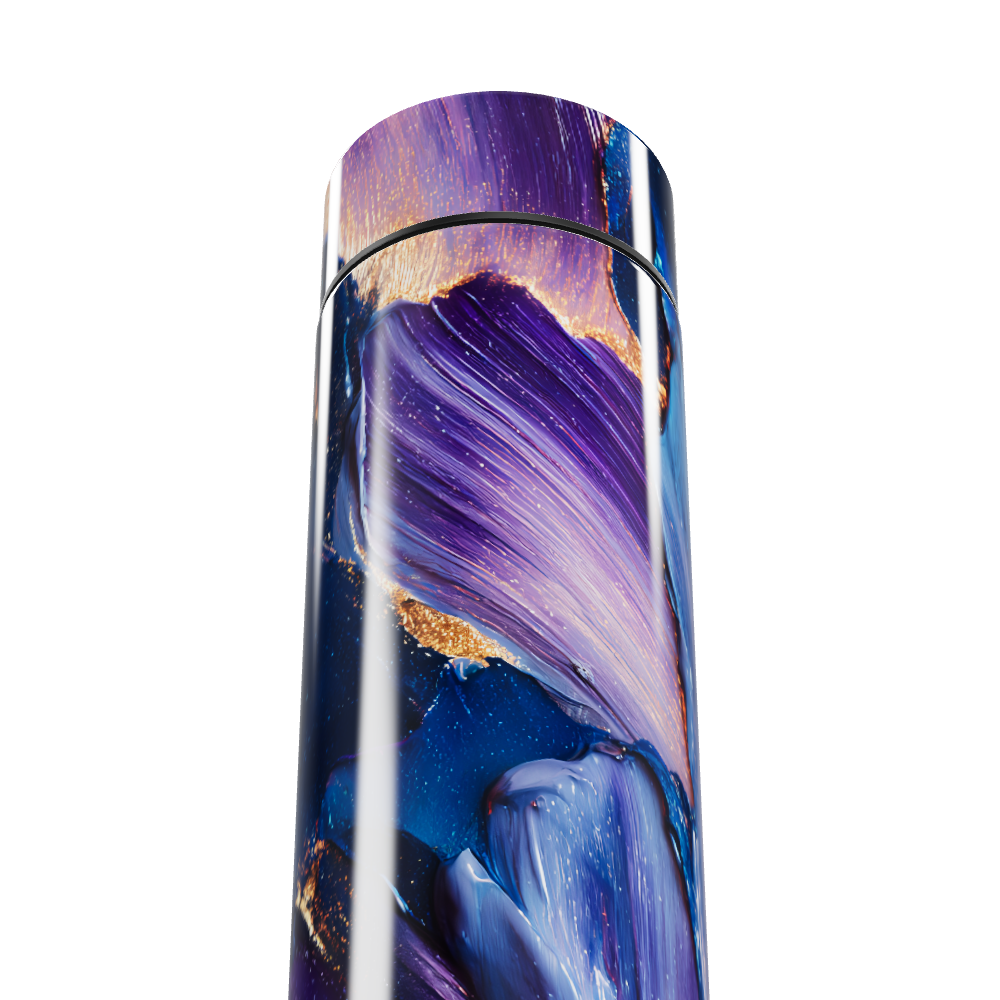 Garrafa Térmica Touch - Design Roxo Abstrato