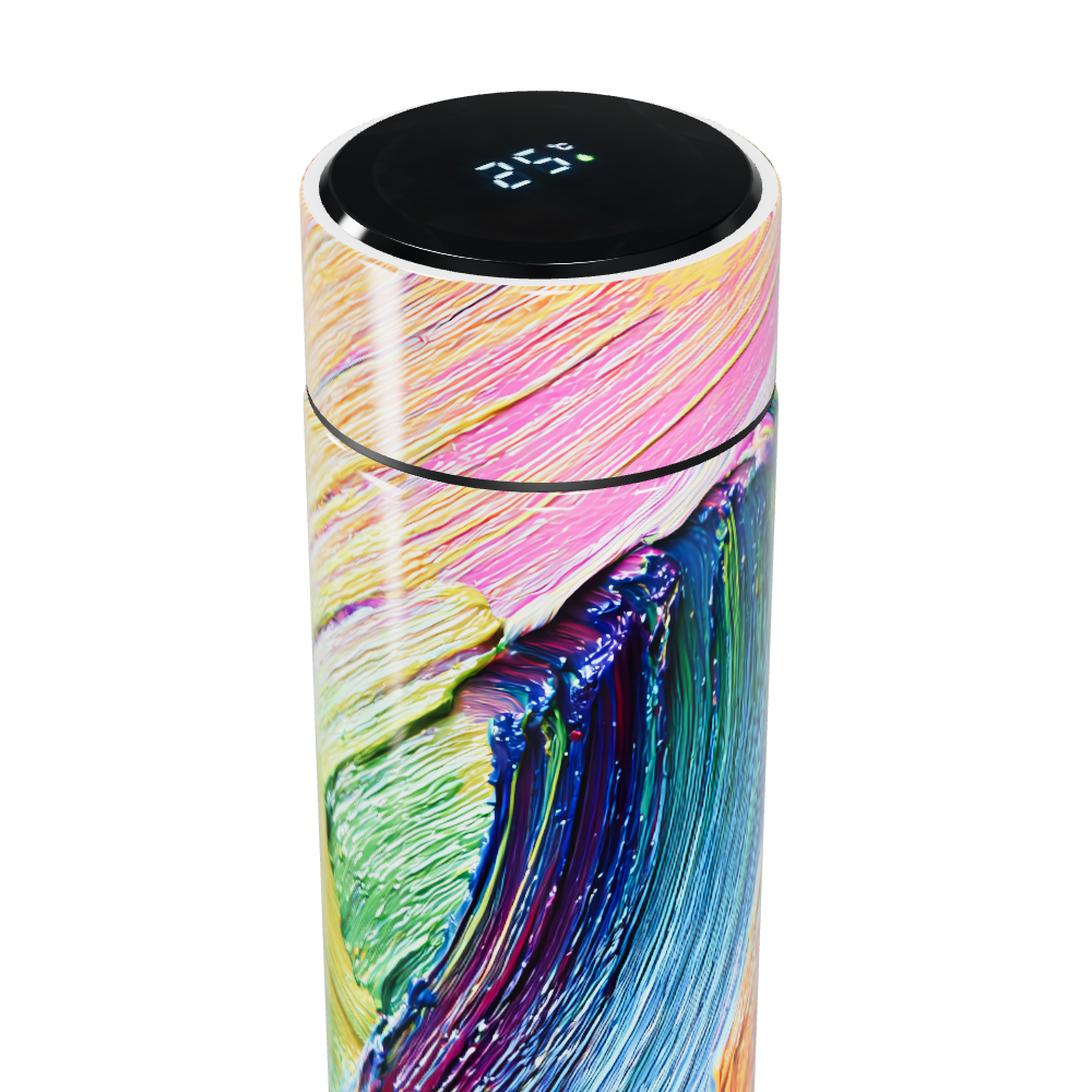 Garrafa Térmica Touch - Colorida com Display LED