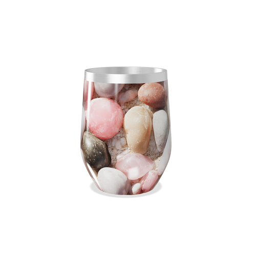 Copo Térmico Slim - Design Pedras Coloridas