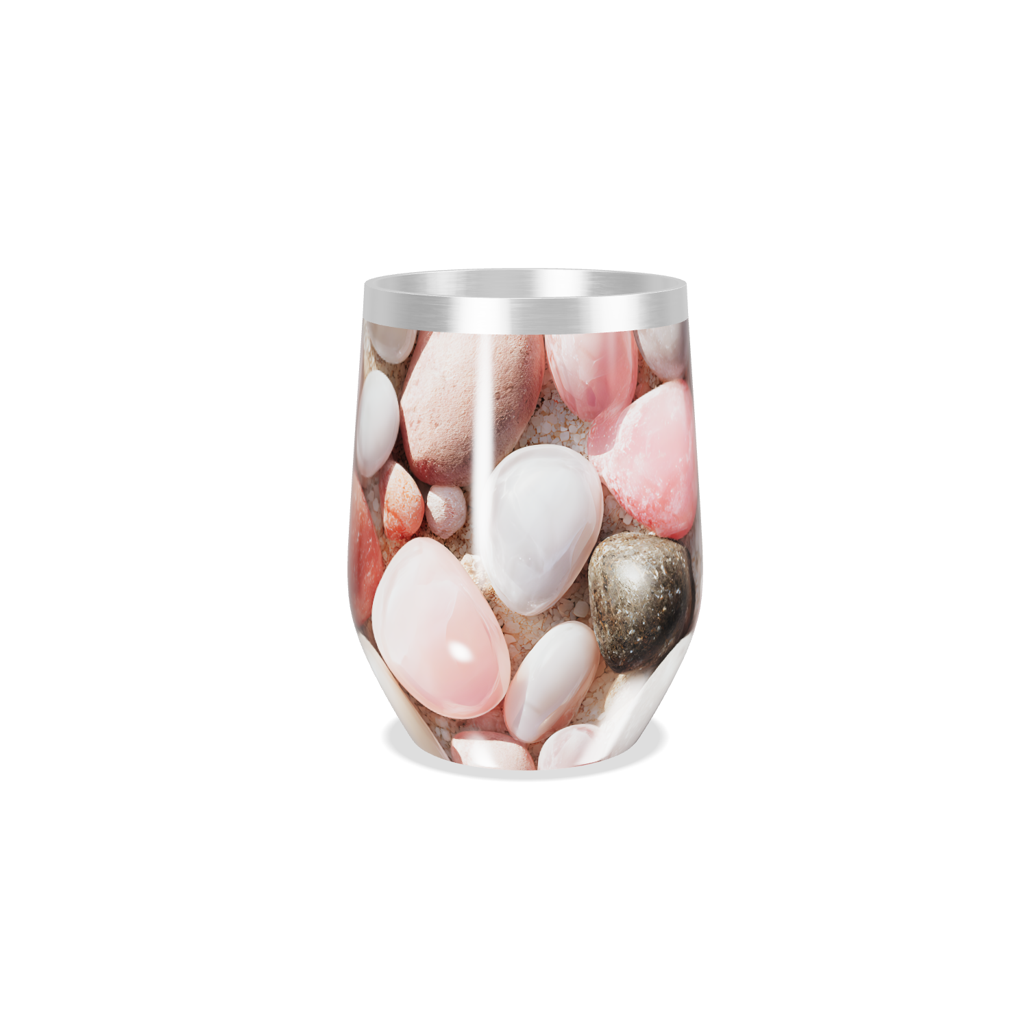 Copo Térmico Slim - Design Pedras Coloridas