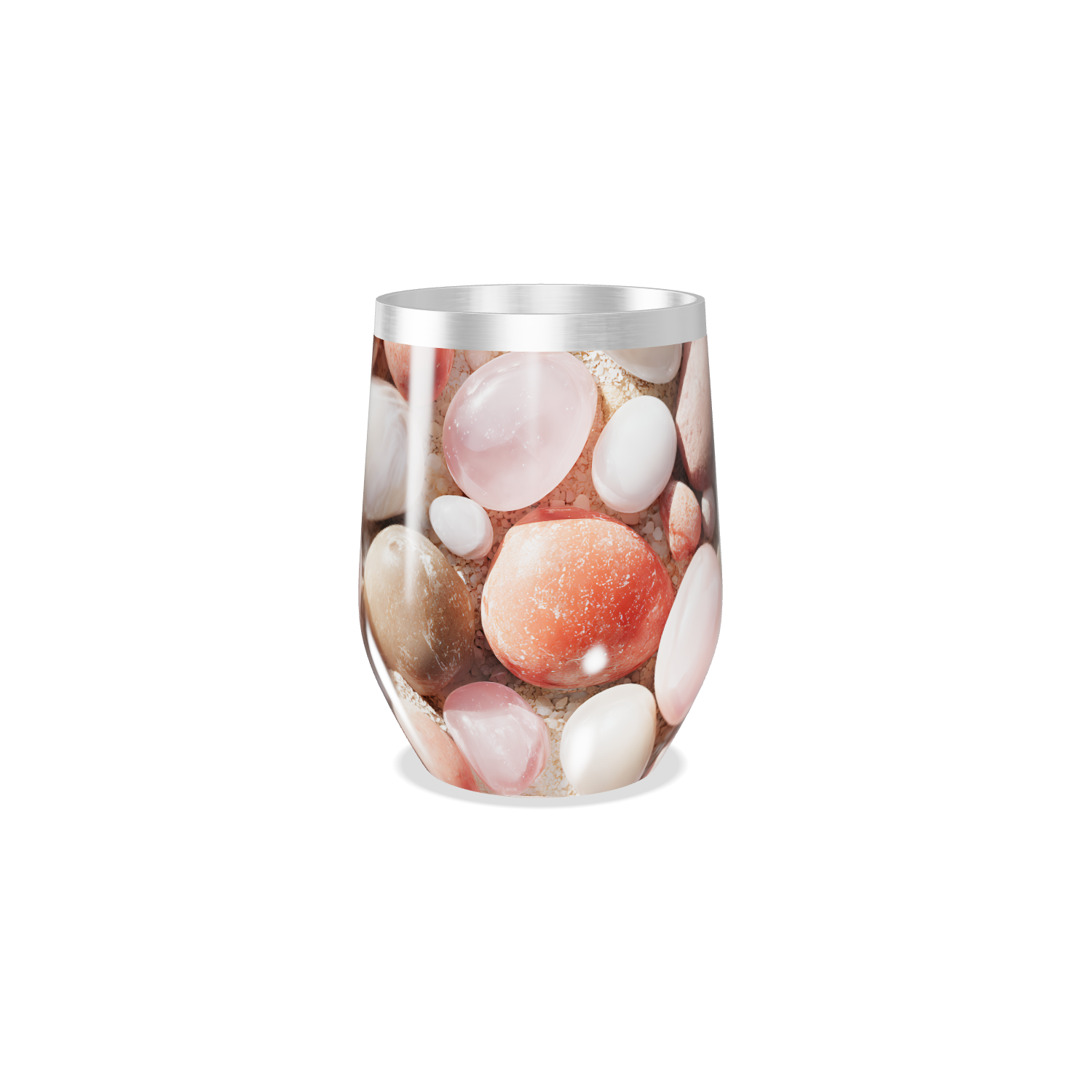 Copo Térmico Slim - Design Pedras Coloridas