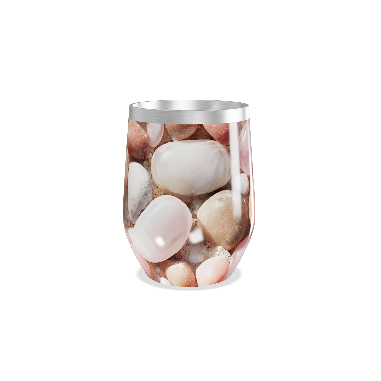 Copo Térmico Slim - Design Pedras Coloridas