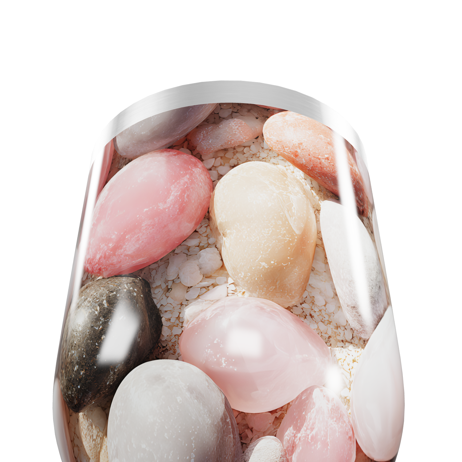 Copo Térmico Slim - Design Pedras Coloridas