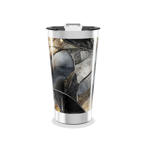 Copo Térmico - Vidro Colorido