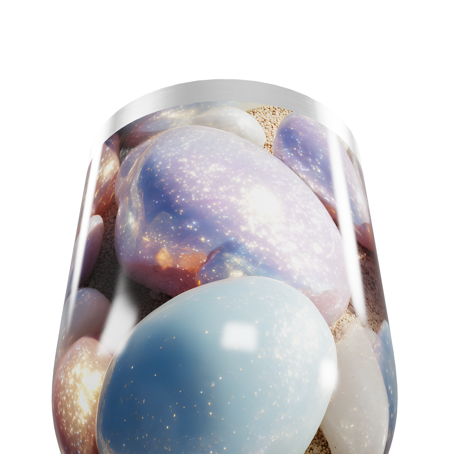 Copo Térmico Slim - Pedras Galácticas Coloridas