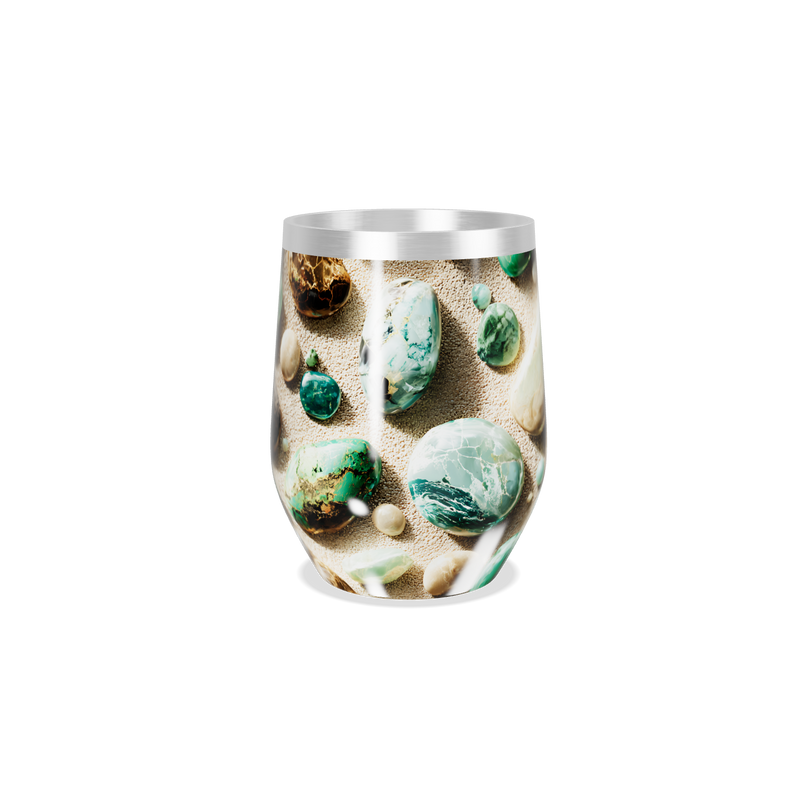 Copo Térmico Slim - Estampa Pedras Coloridas