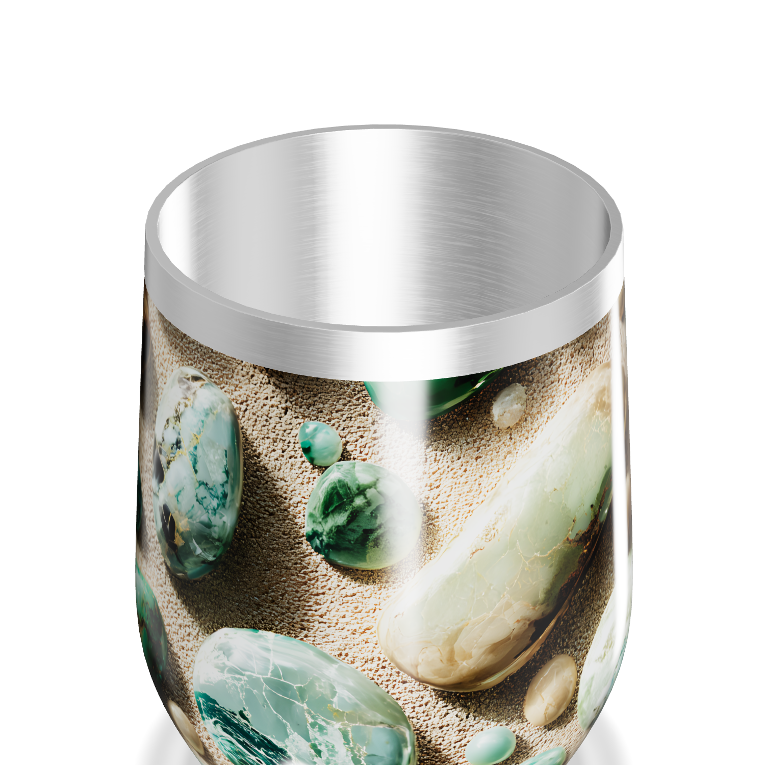 Copo Térmico Slim - Estampa Pedras Coloridas