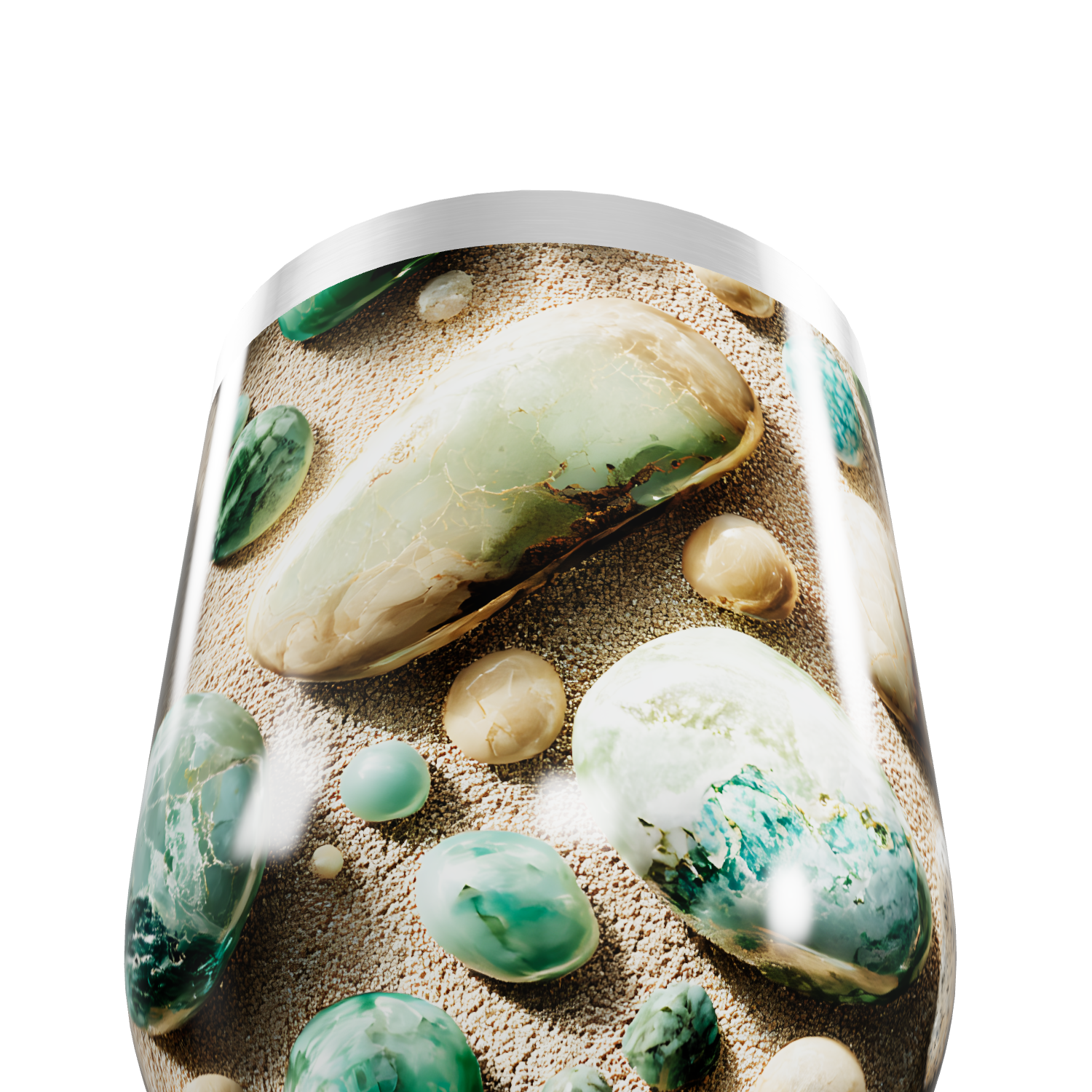 Copo Térmico Slim - Estampa Pedras Coloridas