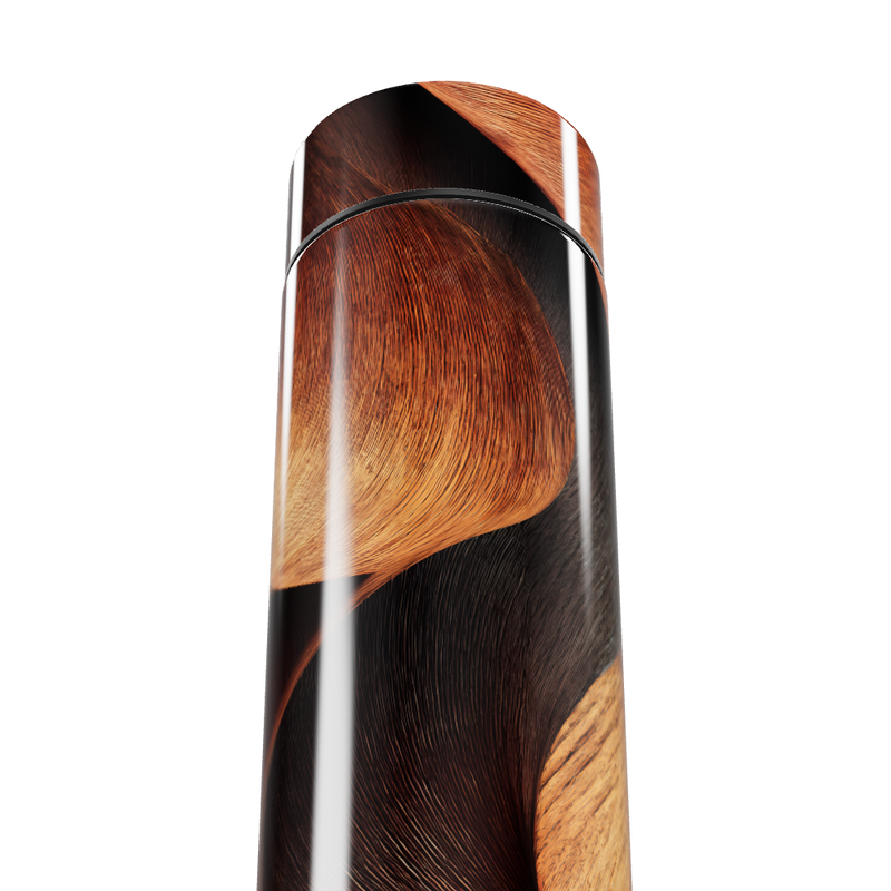 Garrafa Térmica Touch Madeira Digital Preta