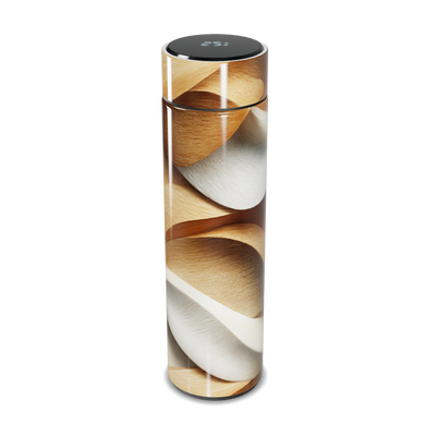 Garrafa Térmica Touch - Design Madeira Moderno