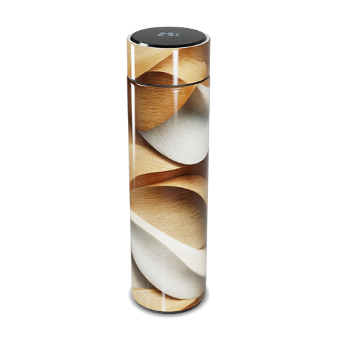 Garrafa Térmica Touch - Design Madeira Moderno