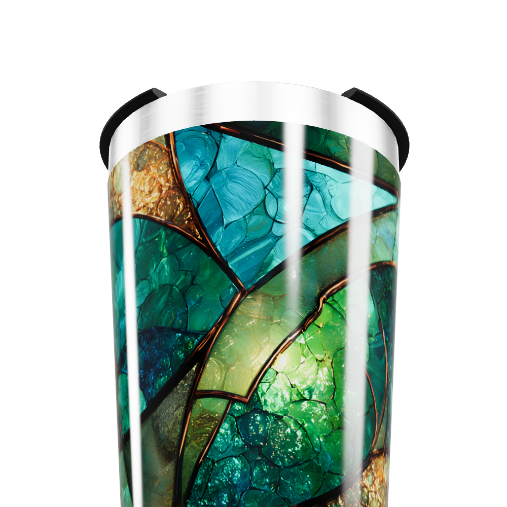 Copo Térmico - Vidro Colorido