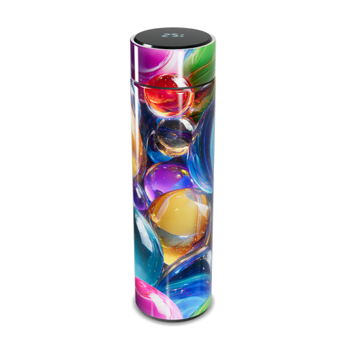 Garrafa Térmica Touch - Estampa Colorida Vidro