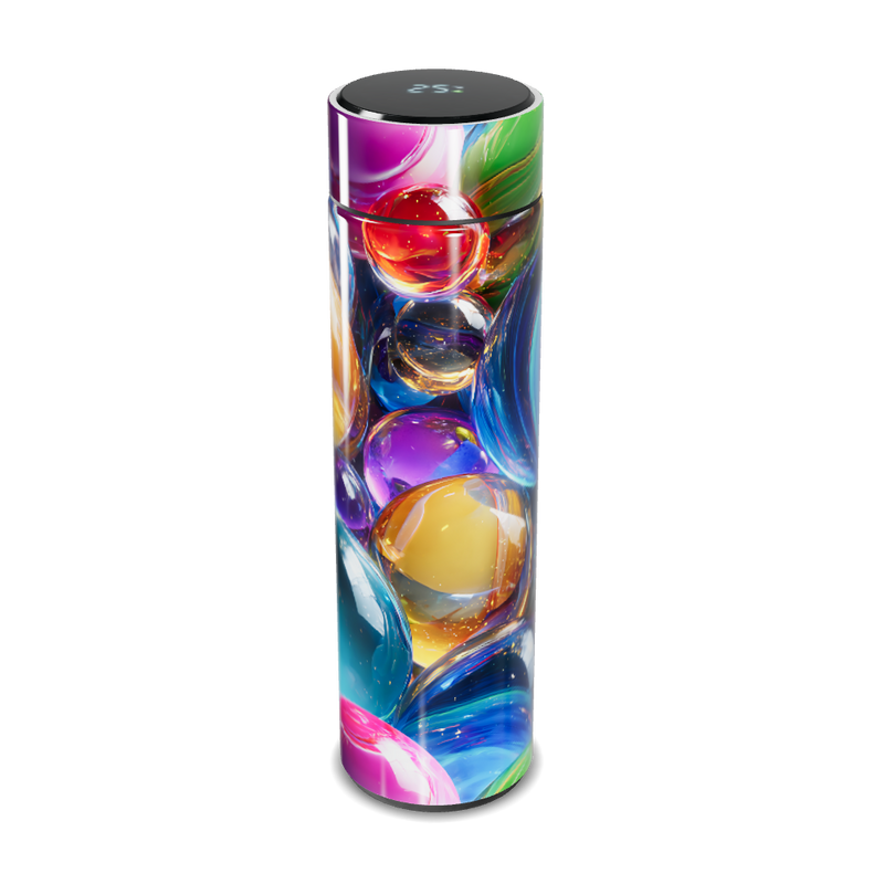 Garrafa Térmica Touch - Estampa Colorida Vidro