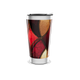 Copo Térmico - Estampa Abstrata Vermelha