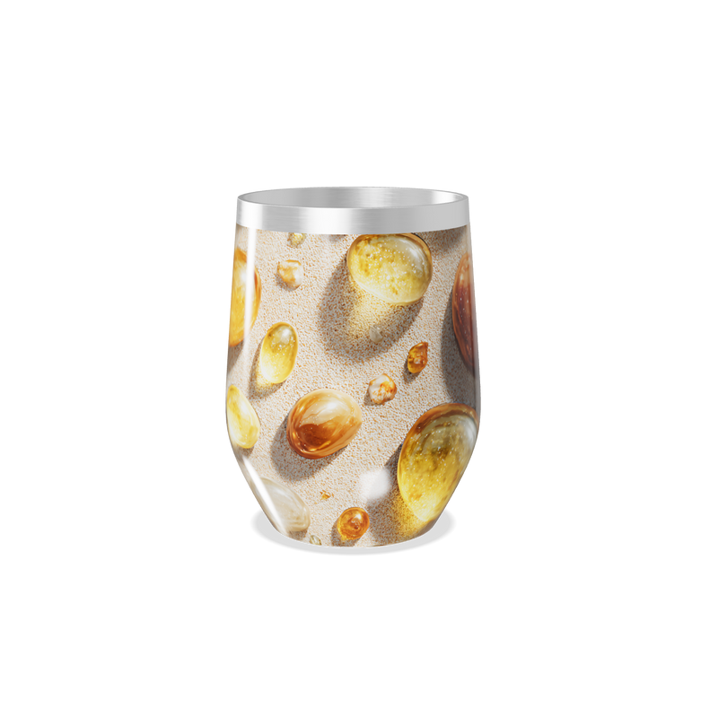 Copo Térmico Slim - Estampa Pedras Decorativas