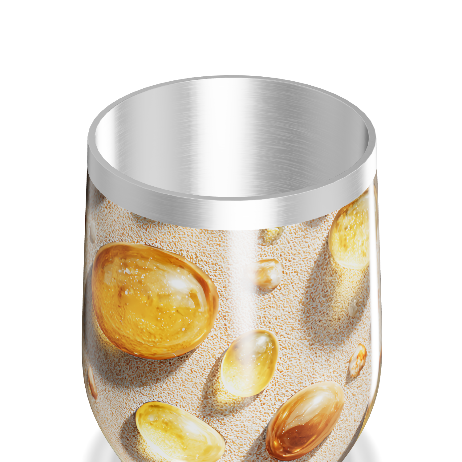 Copo Térmico Slim - Estampa Pedras Decorativas