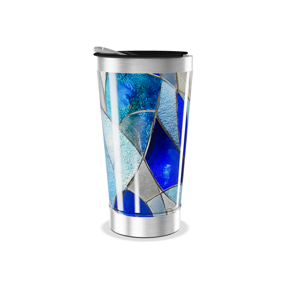 Copo Térmico - Azul Vidro Artístico