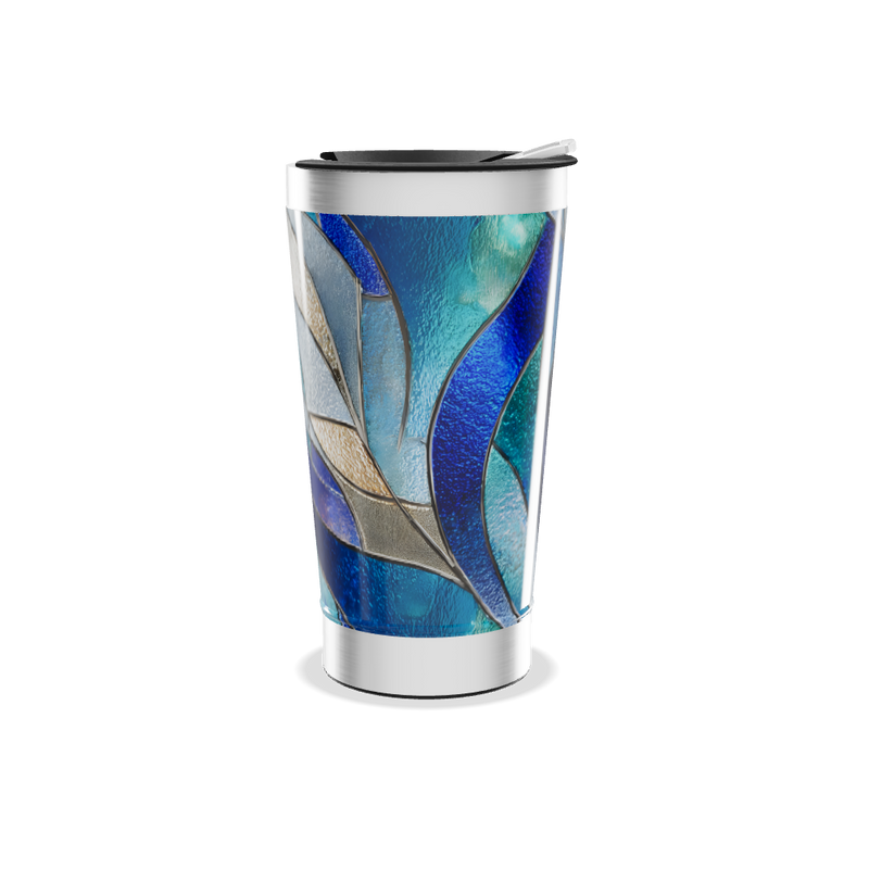 Copo Térmico - Azul Vidro Artístico