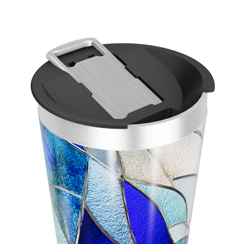 Copo Térmico - Azul Vidro Artístico