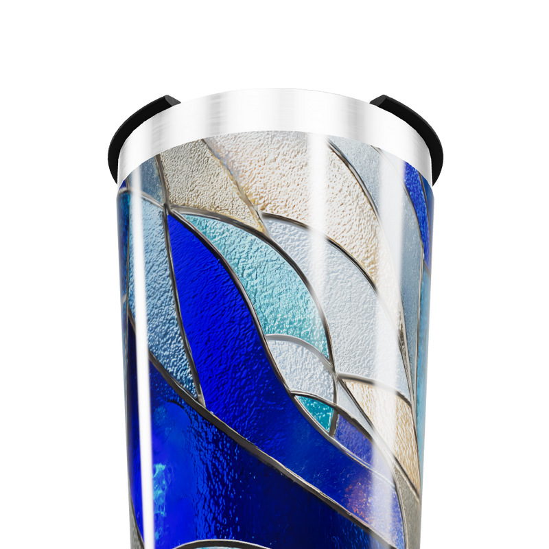 Copo Térmico - Azul Vidro Artístico