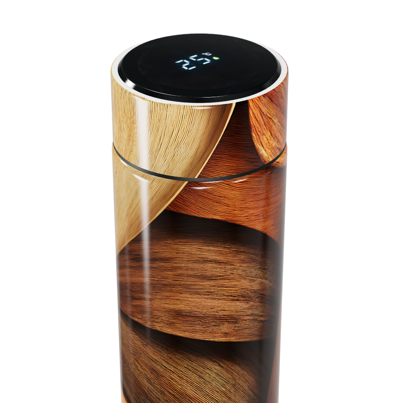 Garrafa Térmica Touch - Estampa Madeira