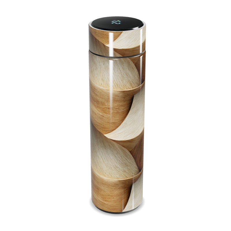 Garrafa Térmica Touch - Madeira Espiral