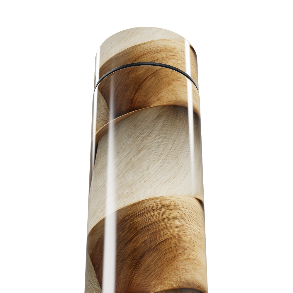 Garrafa Térmica Touch - Madeira Espiral