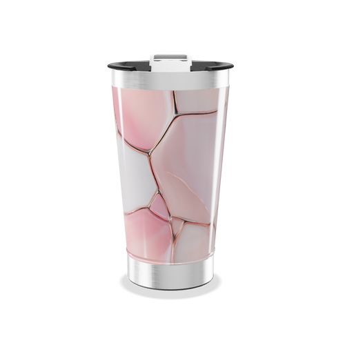 Copo Térmico - Rosa Marmorizado