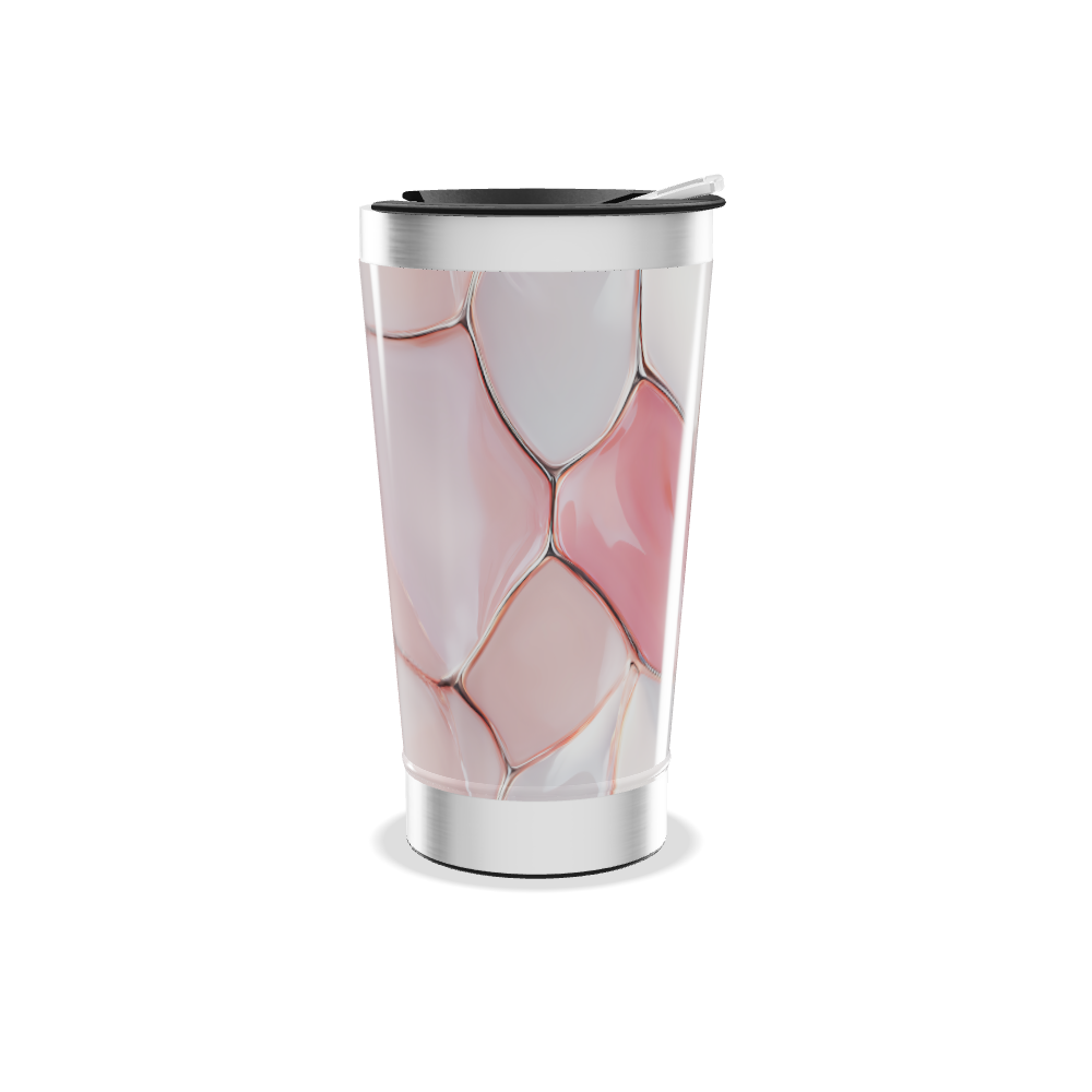 Copo Térmico - Rosa Marmorizado