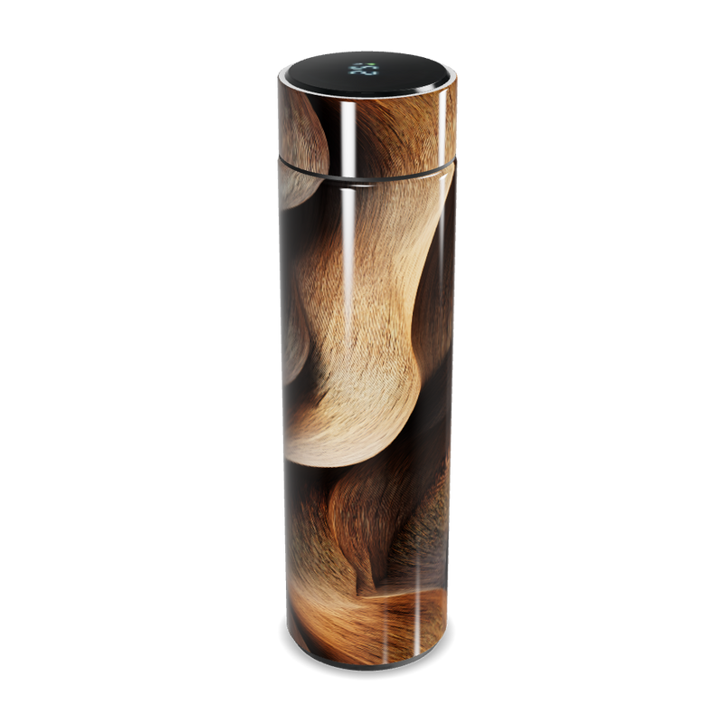 Garrafa Térmica Touch - Estampa Madeira Digital