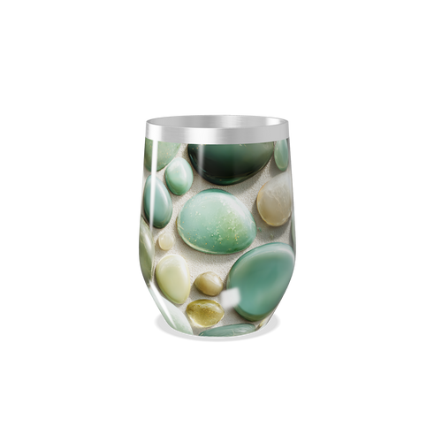 Copo Térmico Slim - Pedras Verdes Vidro