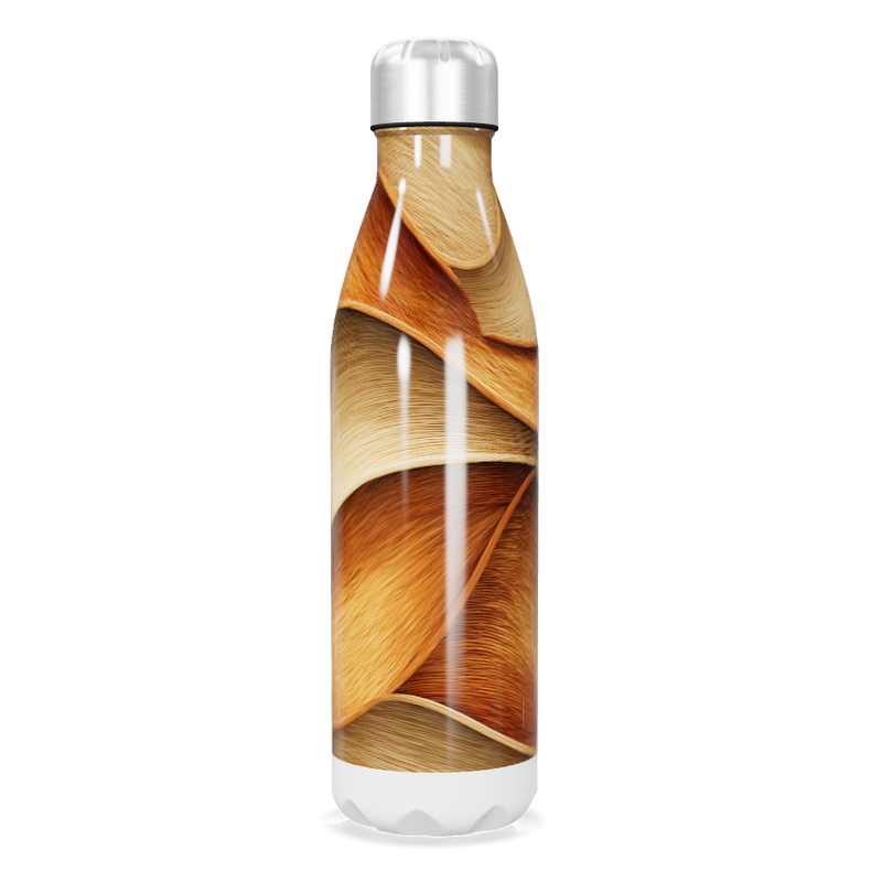 Garrafa Inox - Estampa Madeira 500ml