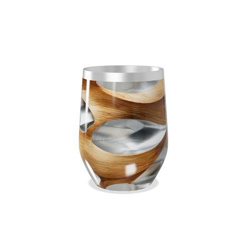 Copo Térmico Slim - Madeira e Aço Inox